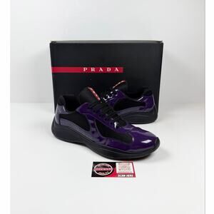 Prada | Shoes | Prada Purple And Black Sneakers Sleek Modern 